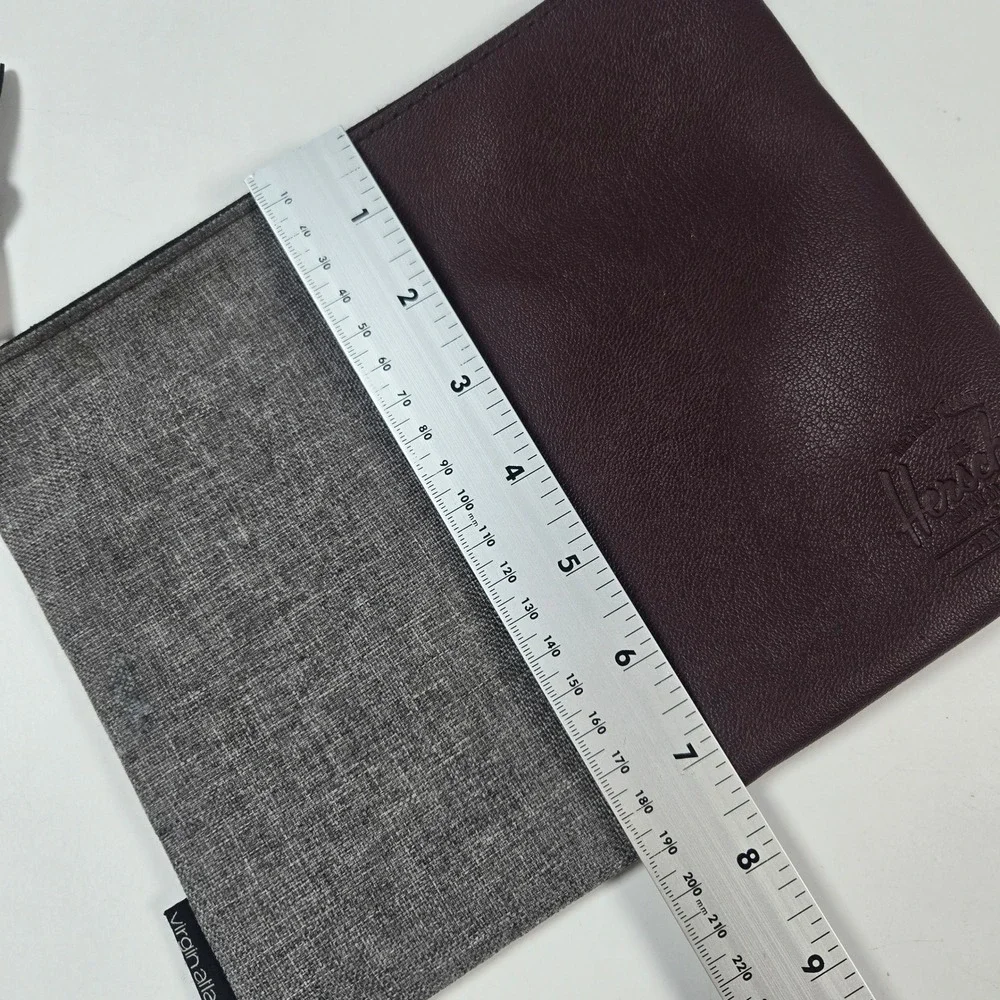 Herschel Virgin Atlantic Pouch Burgundy Grey Travel Amenity Bag Case‎ Toiletry